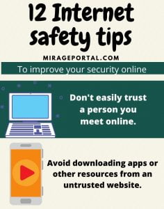 12 Internet Safety Tips Infographics