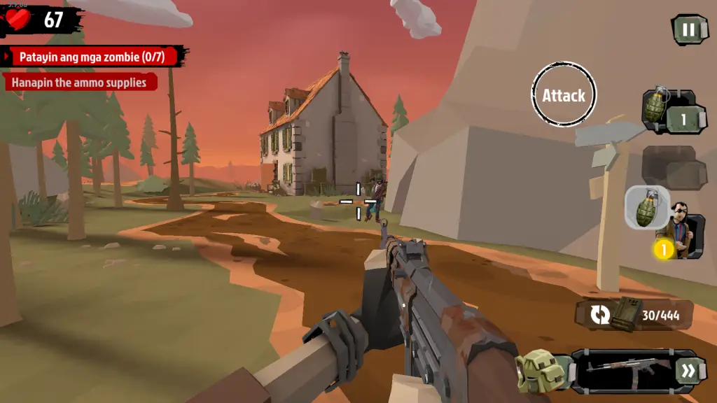 offline android game, walking zombie 2