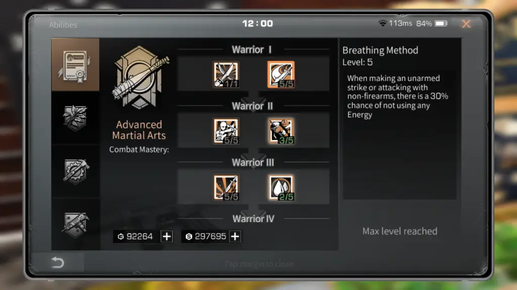 warrior cert skills