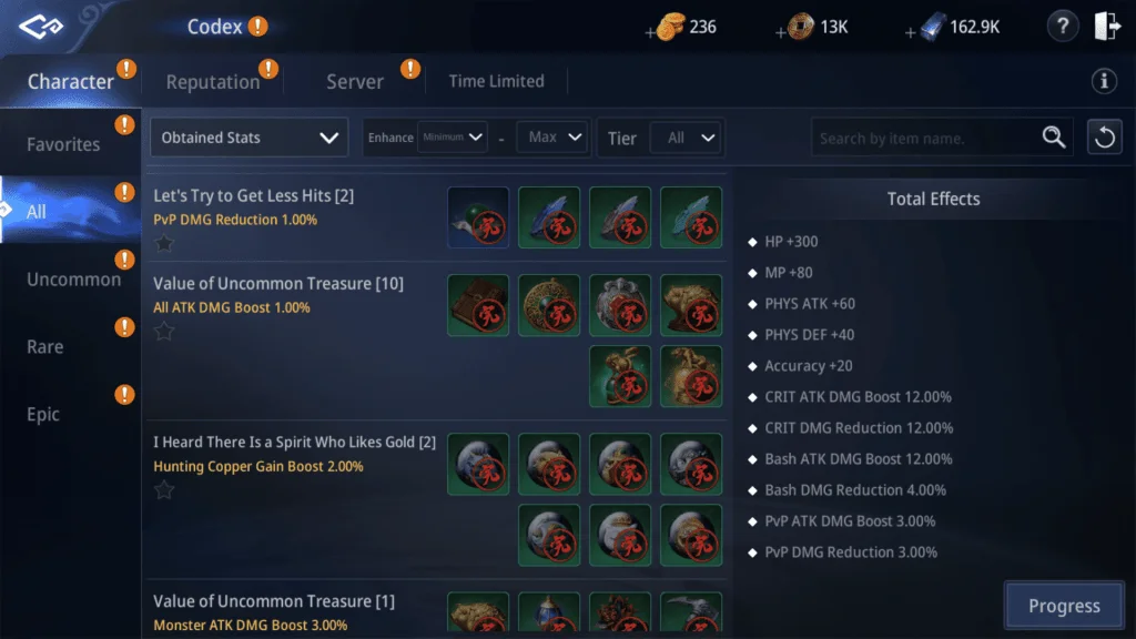 increase damage in mir4 using codex