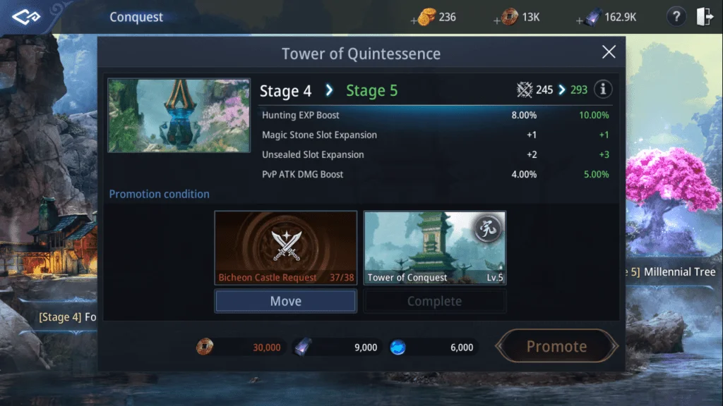 mir4 conquest improve mir4 stats