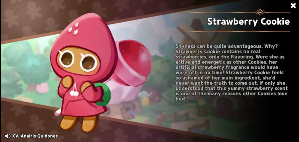 Strawberry cookie, cookie run character
