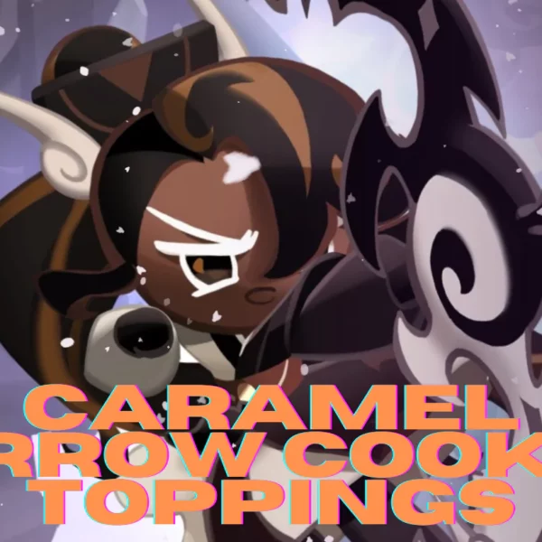 caramel arrow Cookie toppings featured image