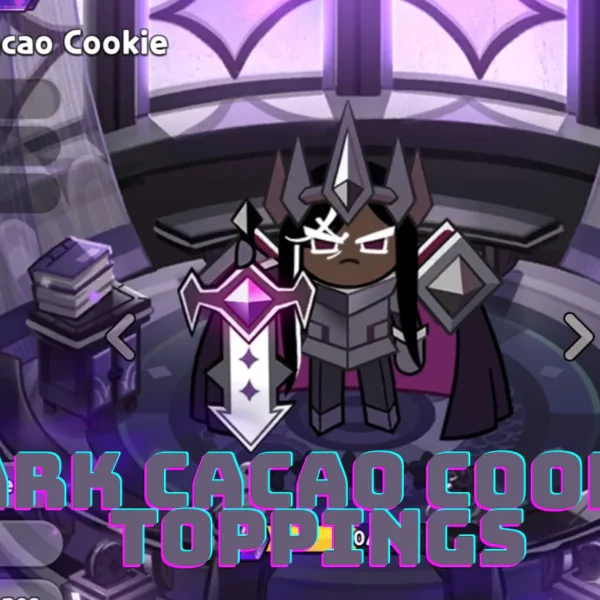dark cacao cookie toppings featured image