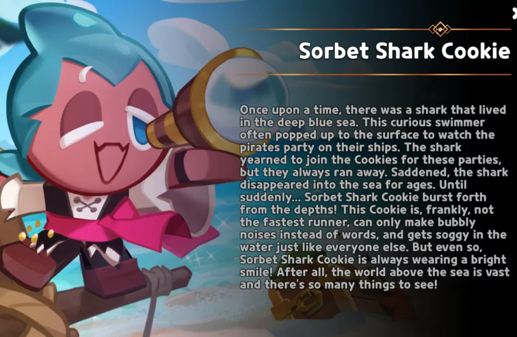 sorbet shark cookie toppings: story