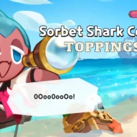 sorbet shark cookie toppings