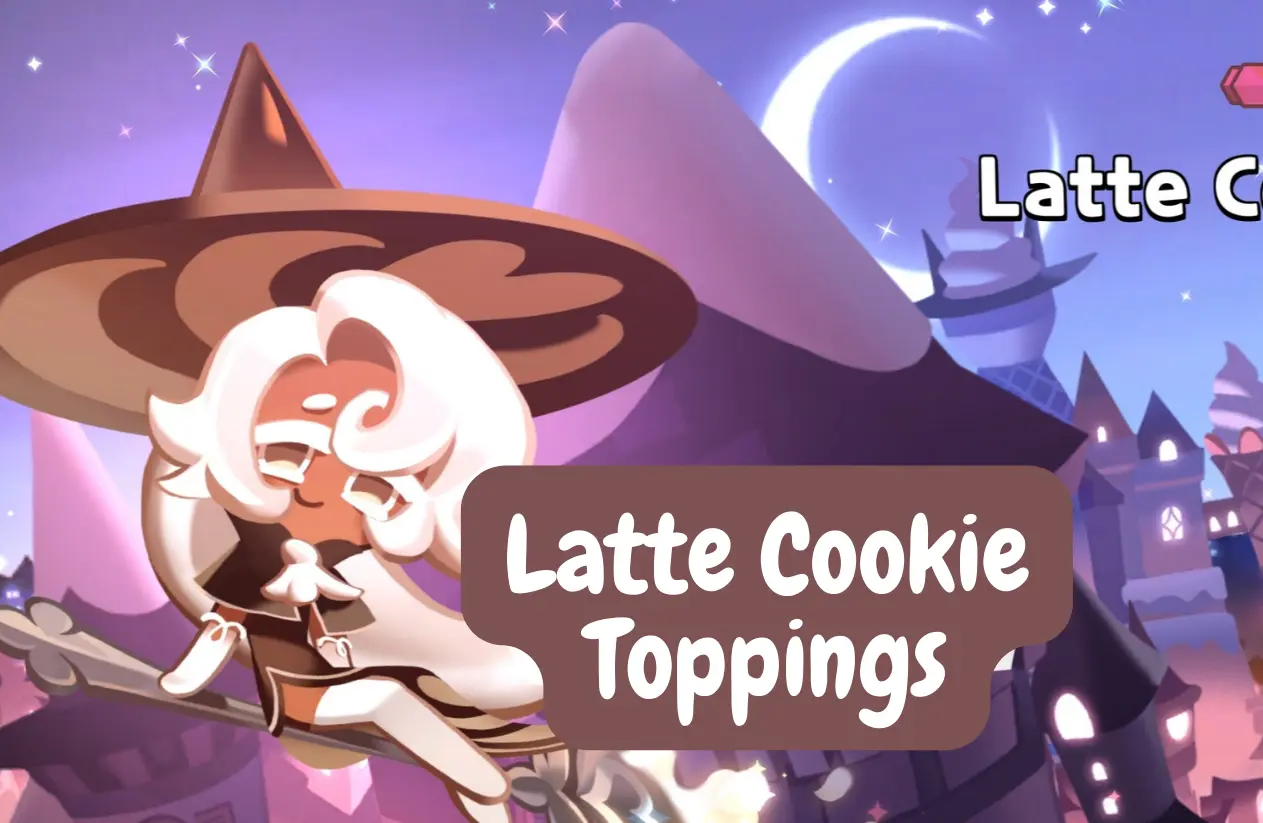 Latte Cookie Toppings