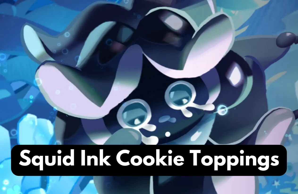 Squid Ink Cookie Toppings