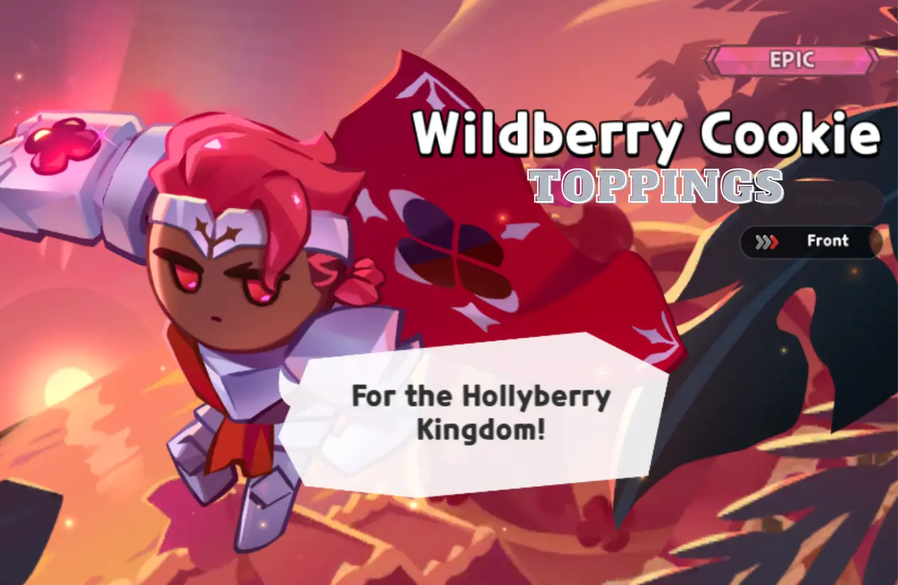 Wildberry cookie toppings