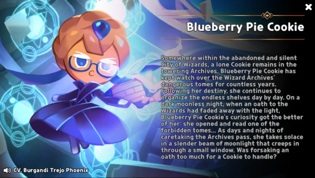 blueberry pie cookie story