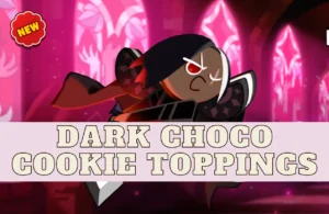 dark choco cookie toppings