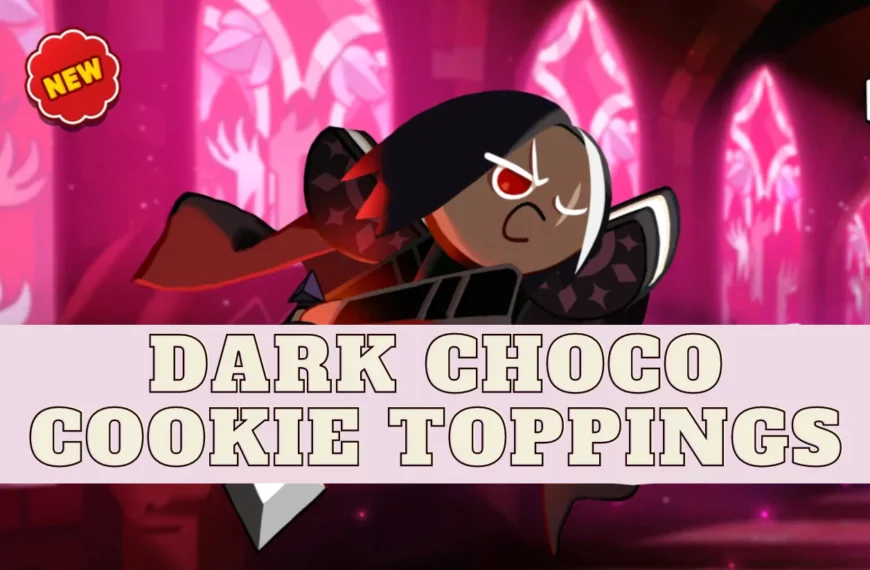 dark choco cookie toppings