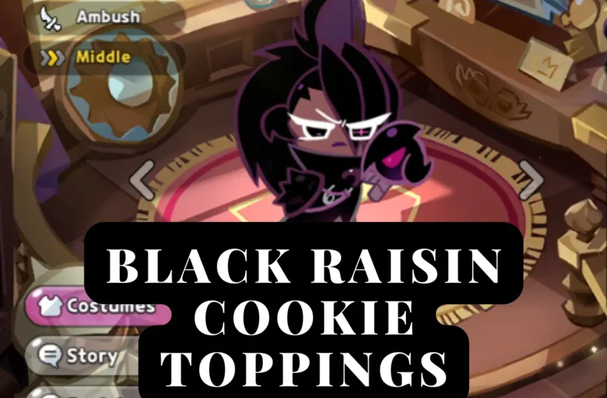 lack Raisin Cookie toppings