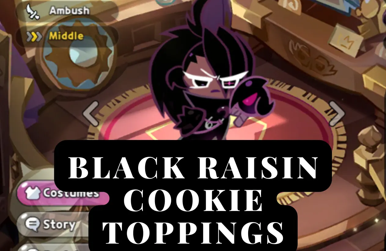 lack Raisin Cookie toppings