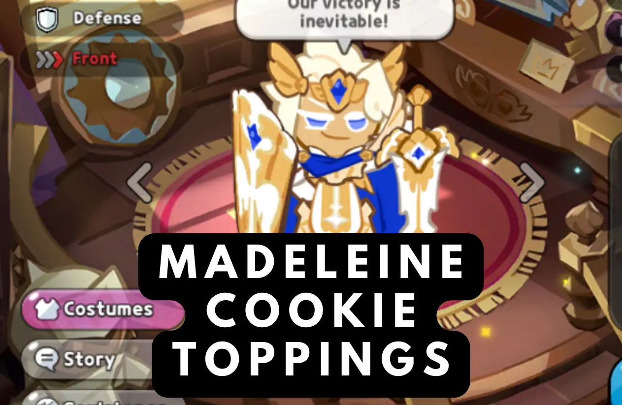 Madeleine Cookie Toppings build