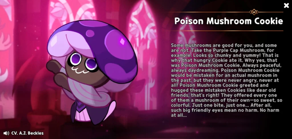 Poison Mushroom Cookie story