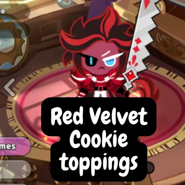 Red Velvet Cookie Toppings
