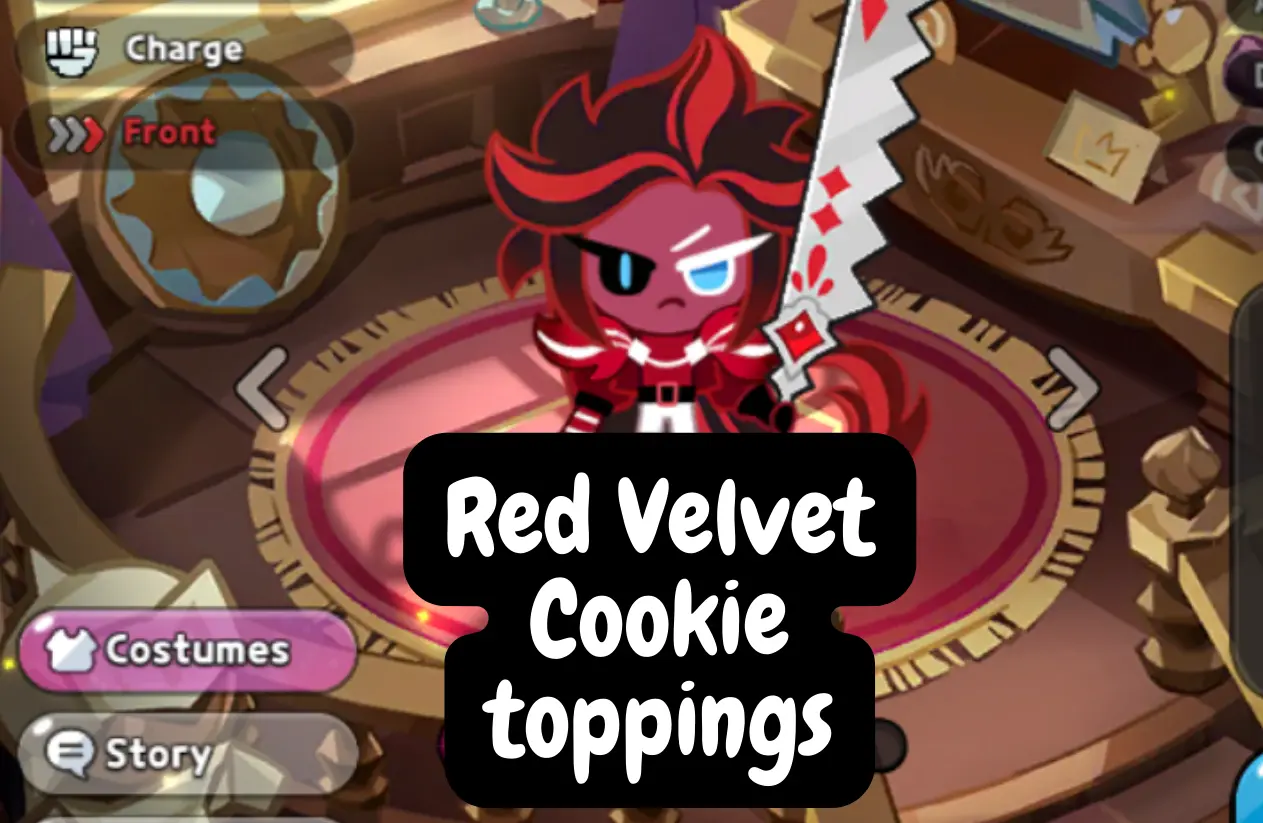 Red Velvet Cookie Toppings