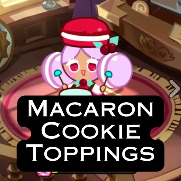 macaron cookie toppings