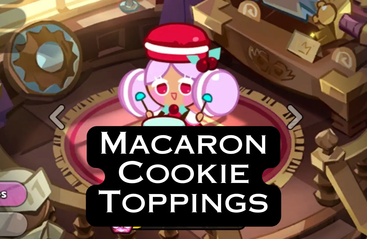 macaron cookie toppings