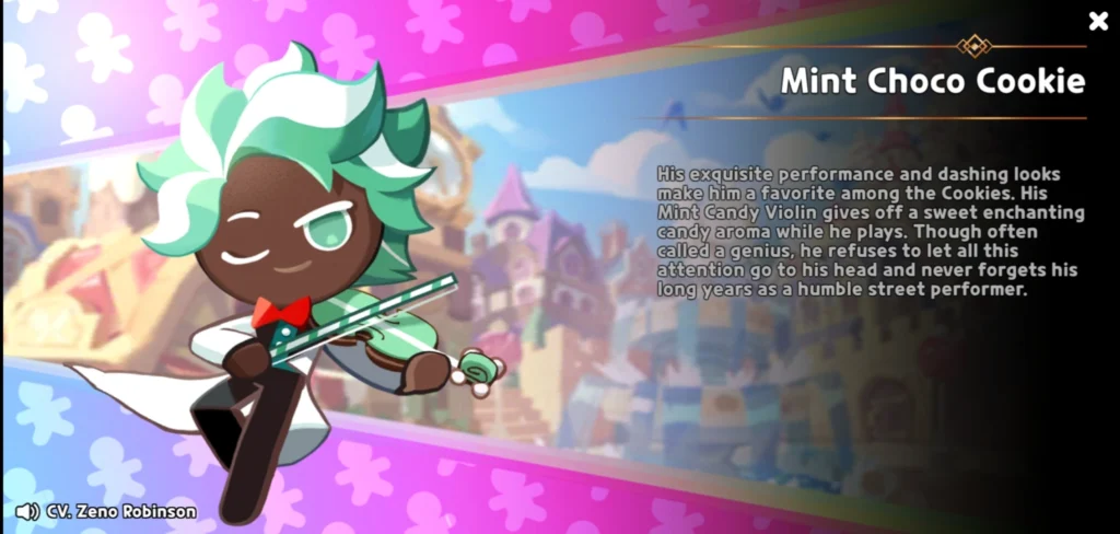 mint choco cookie story