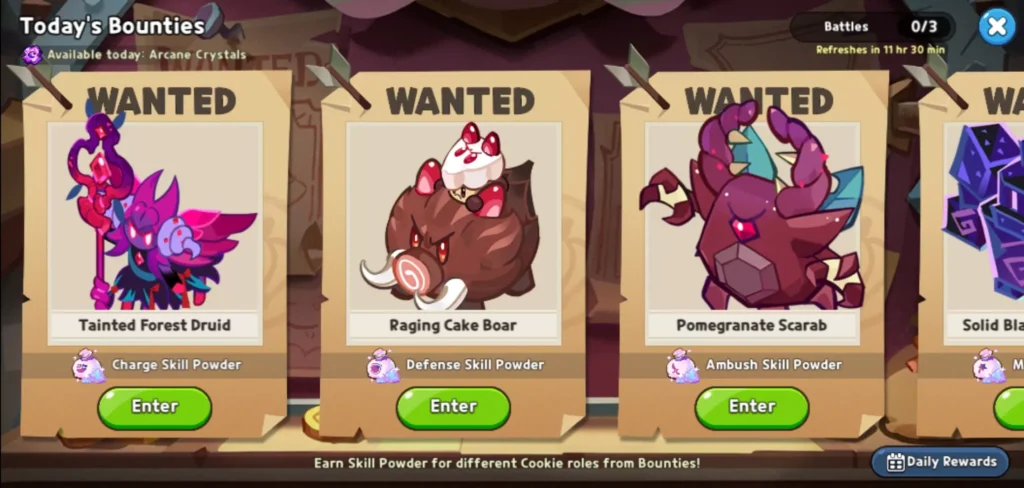 daily bounty cookie run kingdom screen shots