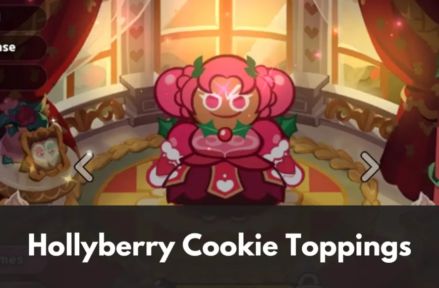 Hollyberry Cookie toppings