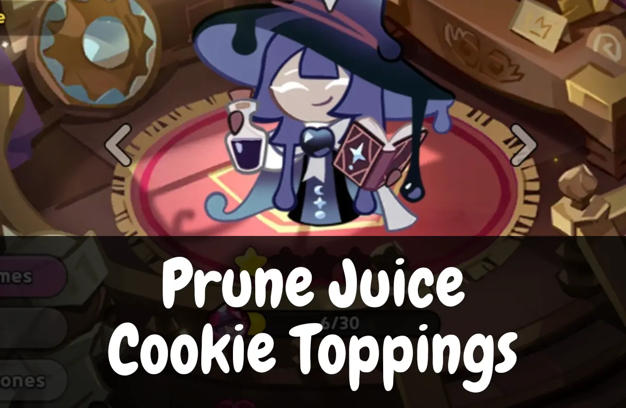 Prune Juice Cookie Toppings