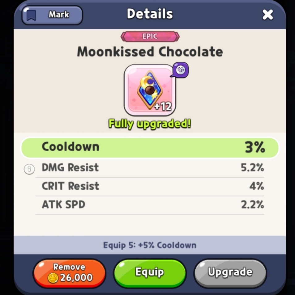 moonlight cookie toppings cooldown build