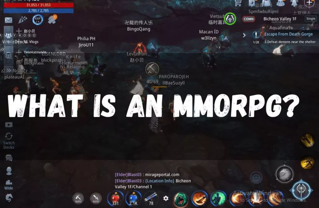 what is mmorpg games
