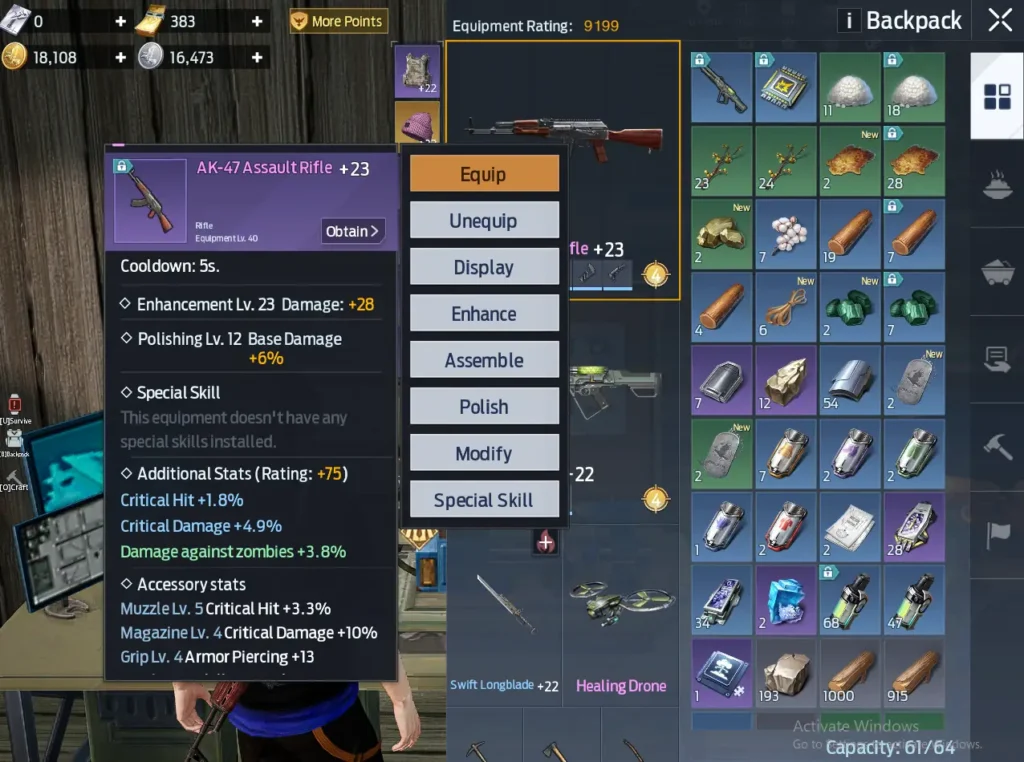 weapons for pve screenshot