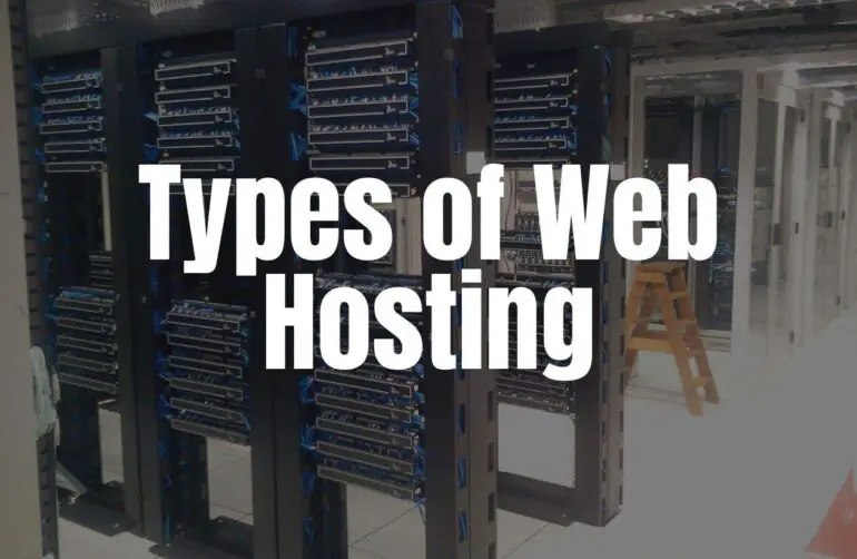 Types of web hosting featured image