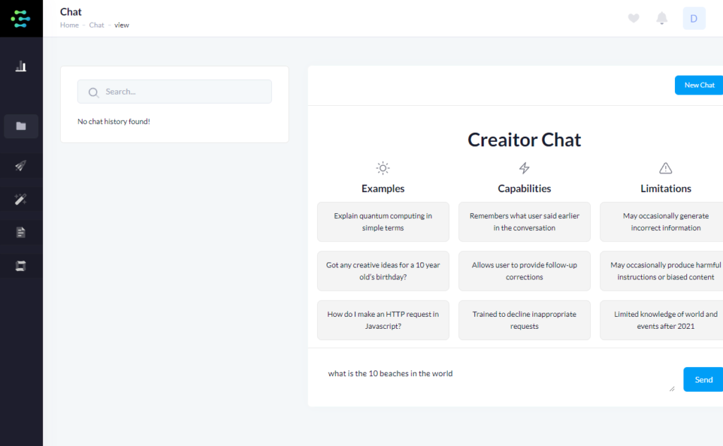 creaitor-ai-chat-feature