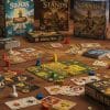 a board game on a table