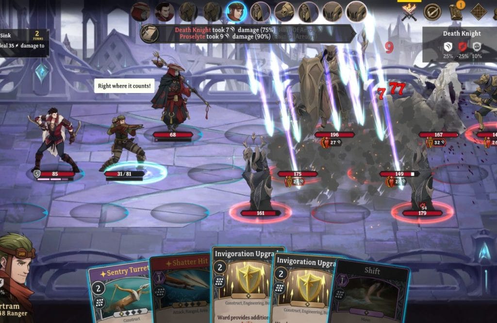 Gordian Quest game screenshot