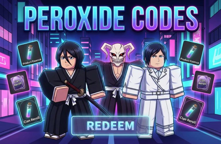 Peroxide Codes May 2026 Free Product Essence Peroxide Codes Working 770x502 
